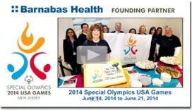 Watch video: Barnabas Health's call for volunteers for the Special Olympics 2014 USA Games